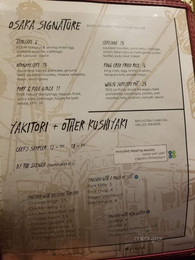 Menu page 1