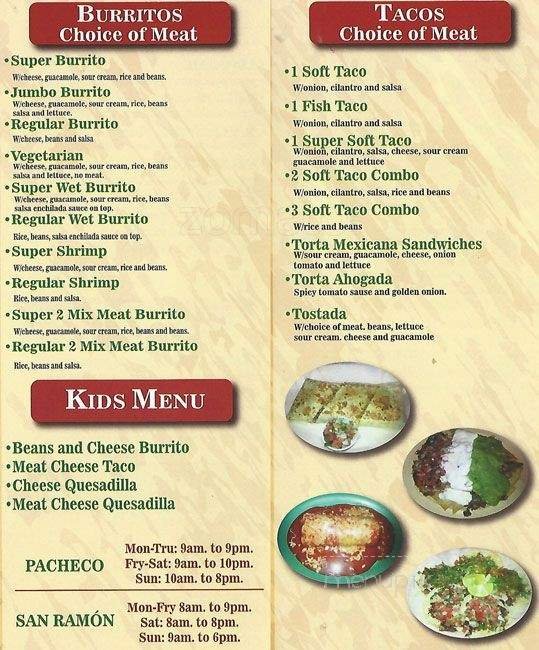 Menu page 2