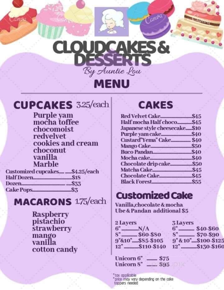 Menu page 2