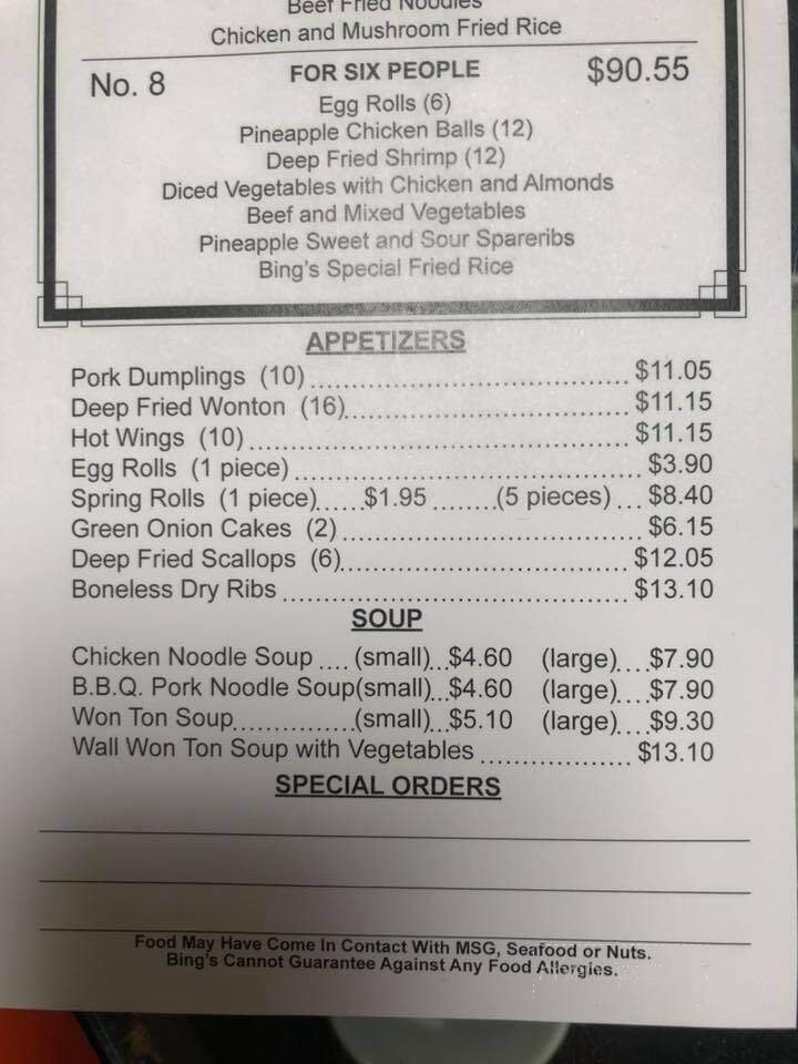 Menu page 2