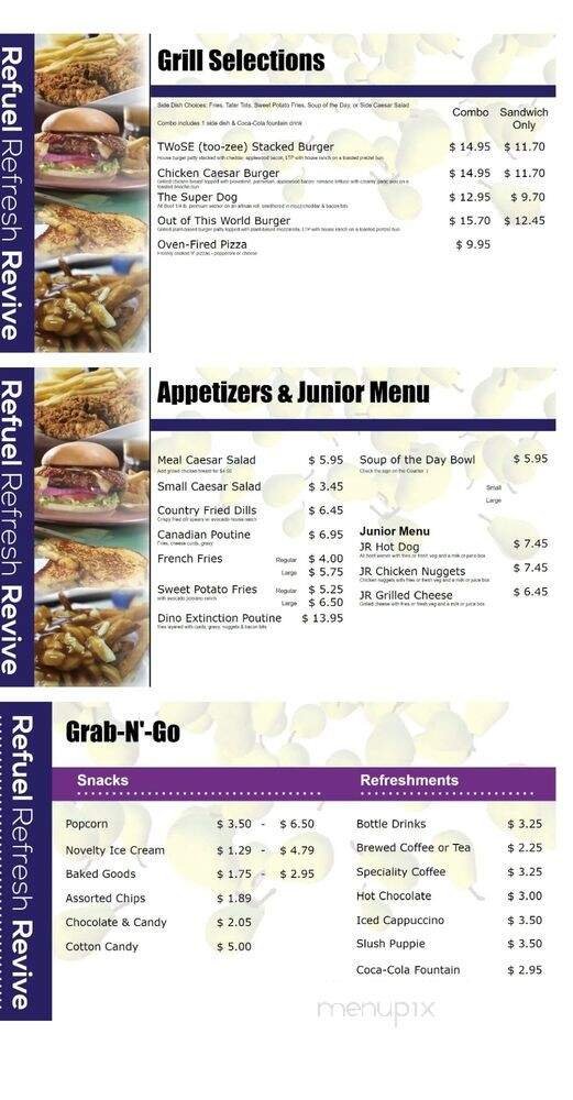 Menu page 1