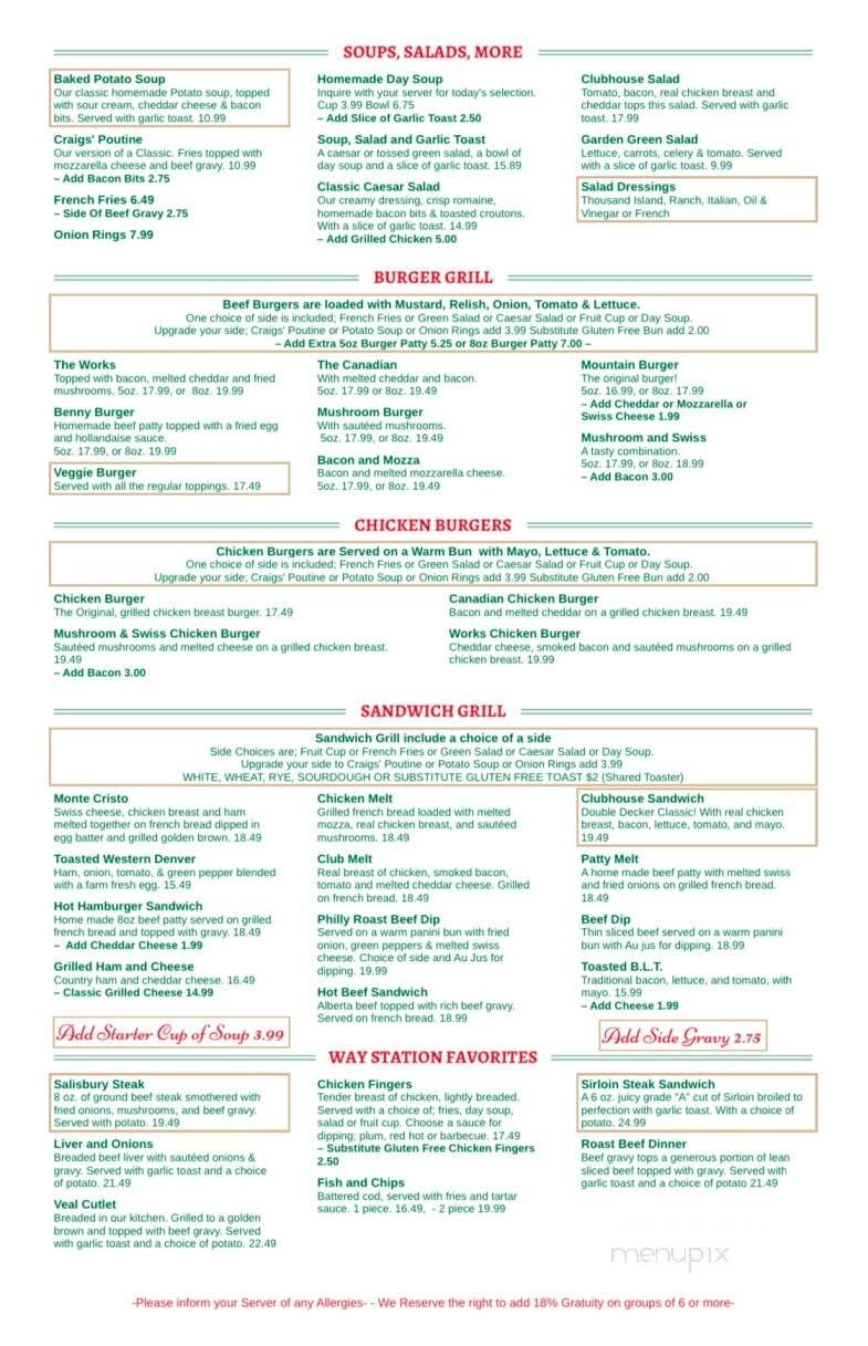 Menu page 1