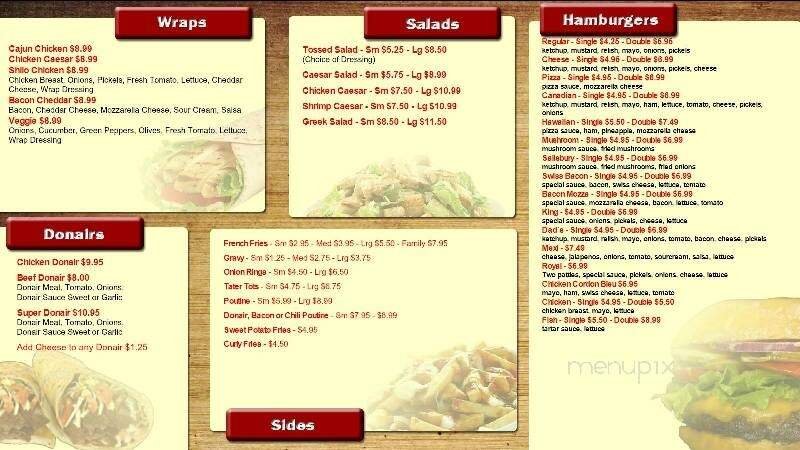 Menu page 1