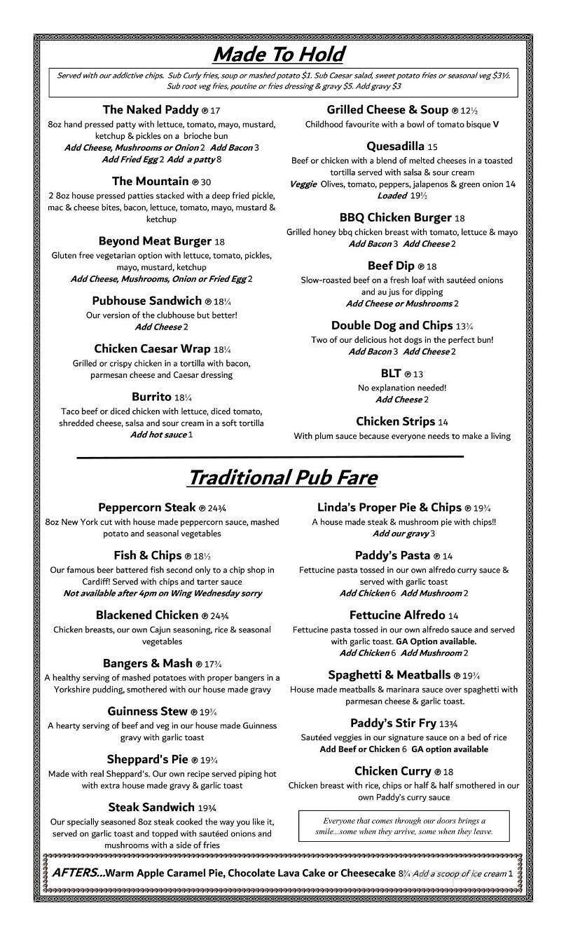 Menu page 2