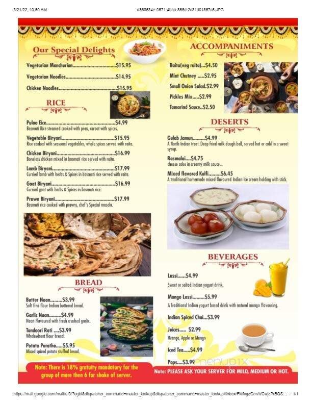 Menu page 2