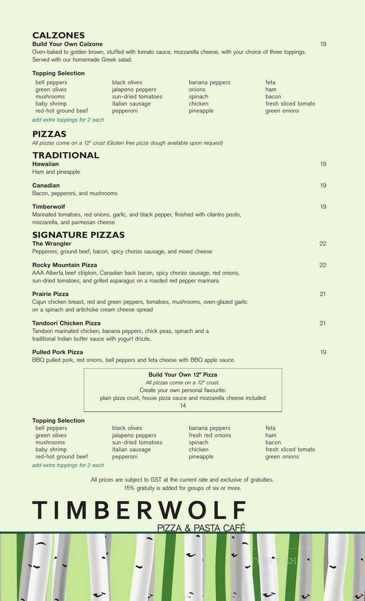 Menu page 2