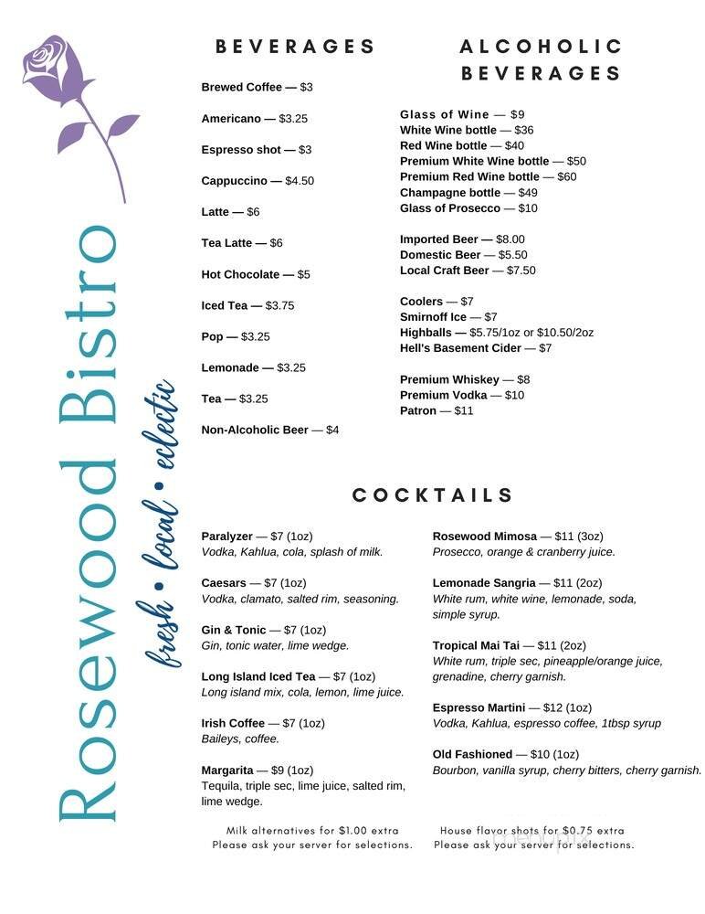 Menu page 2