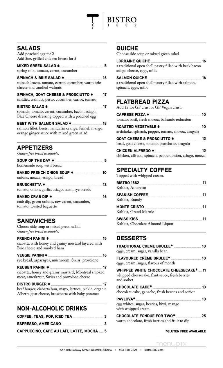 Menu page 1