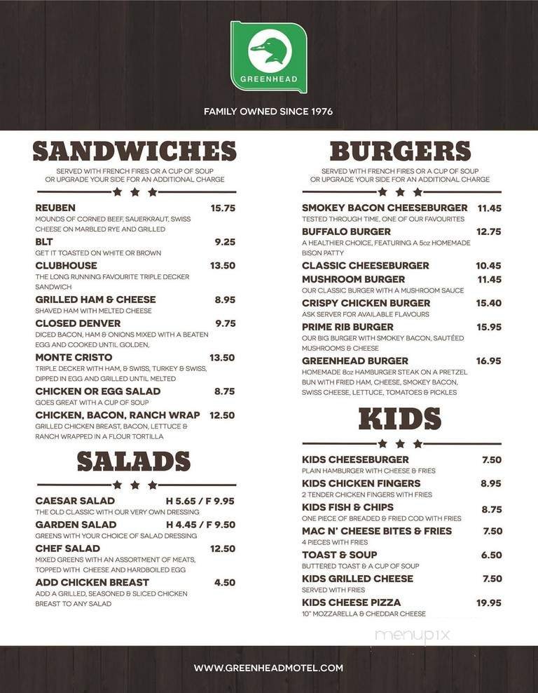 Menu page 2
