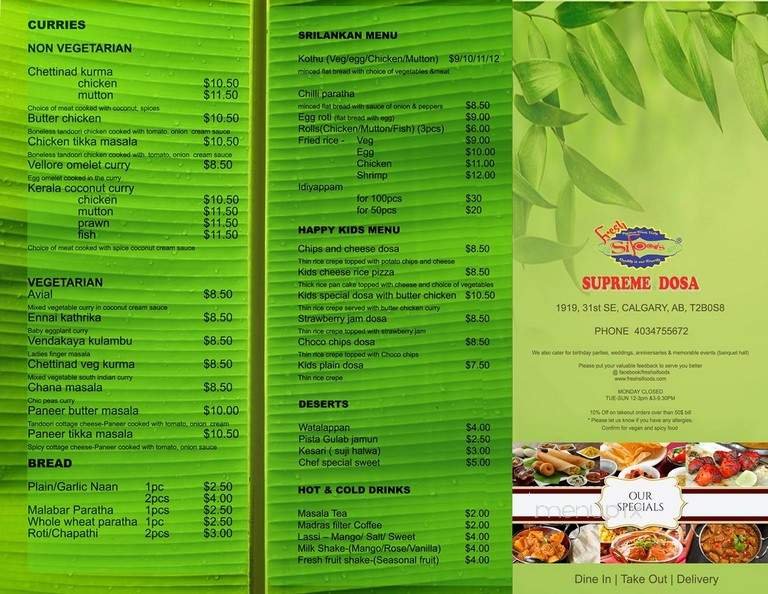 Menu page 2