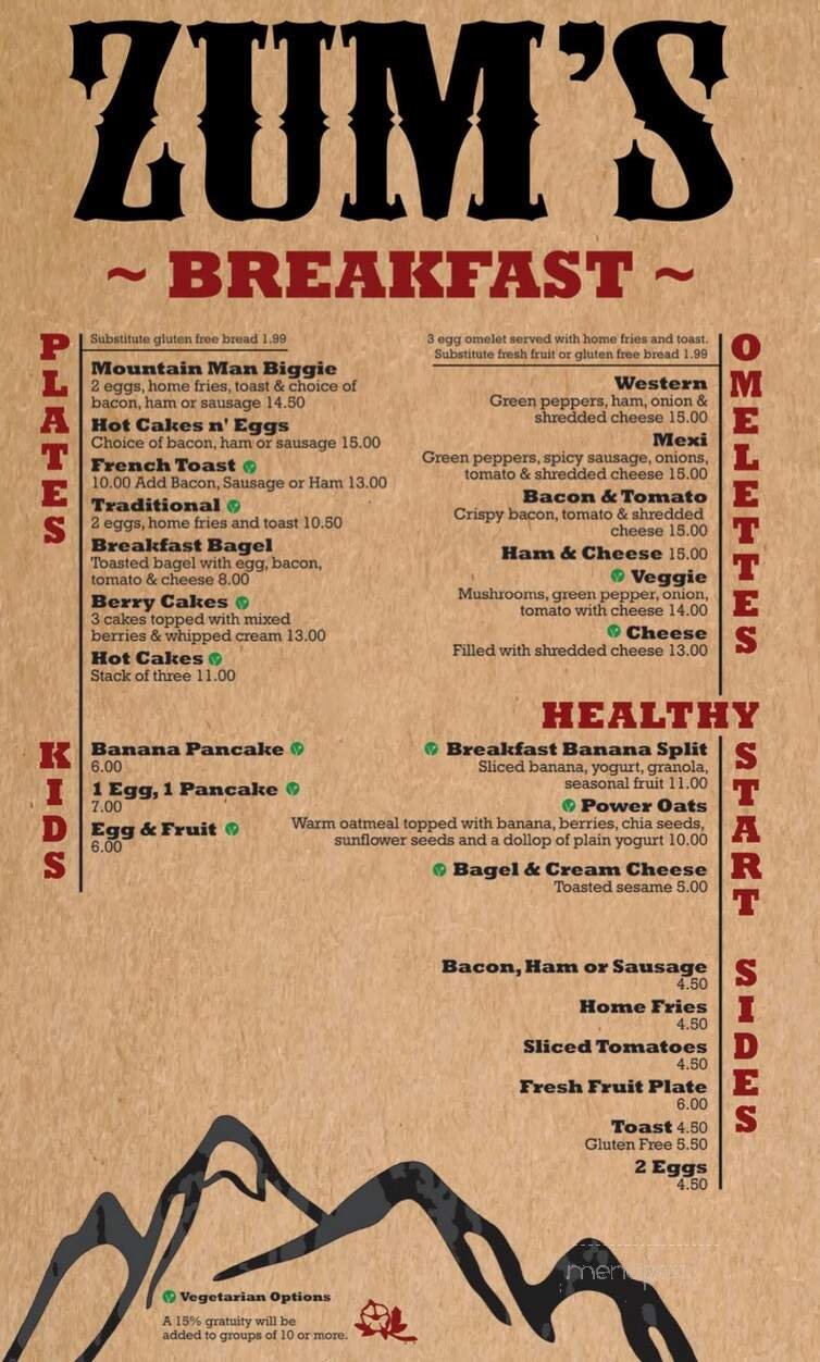 Menu page 1