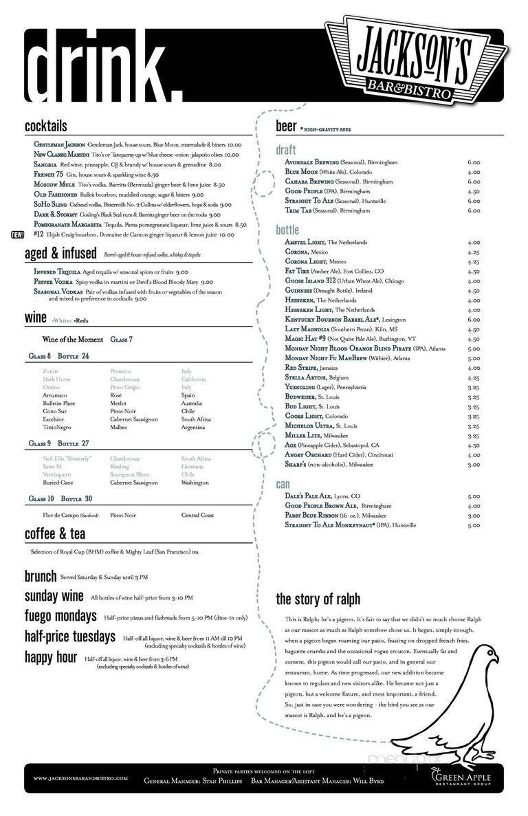 Menu page 2