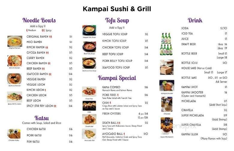 Menu page 2
