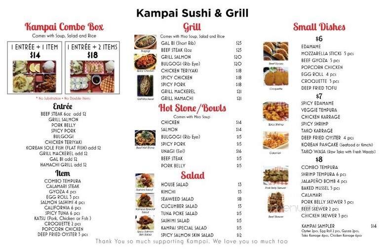 Menu page 3