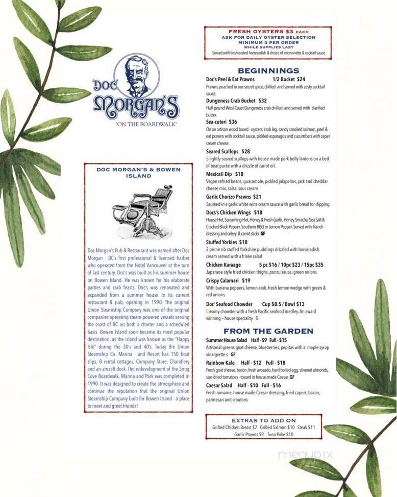 Menu page 1