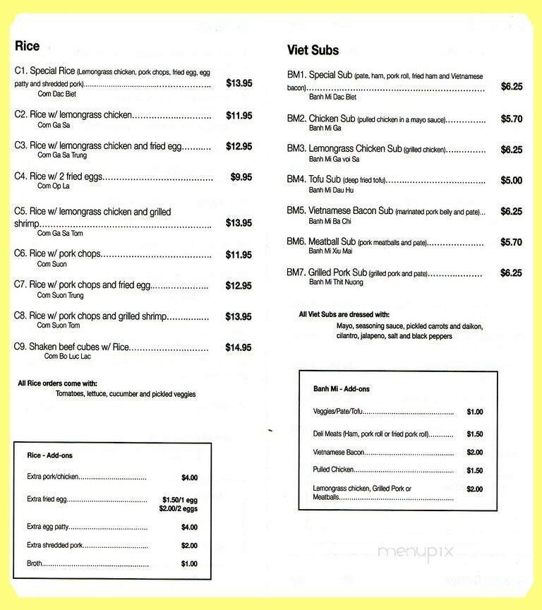 Menu page 2