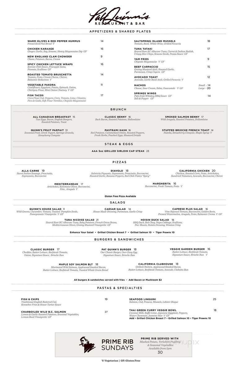 Menu page 2