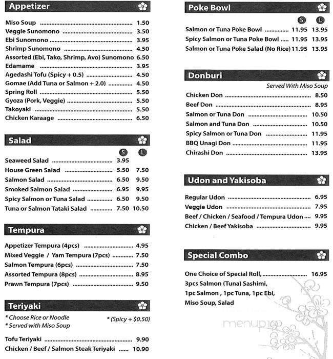 Menu page 1