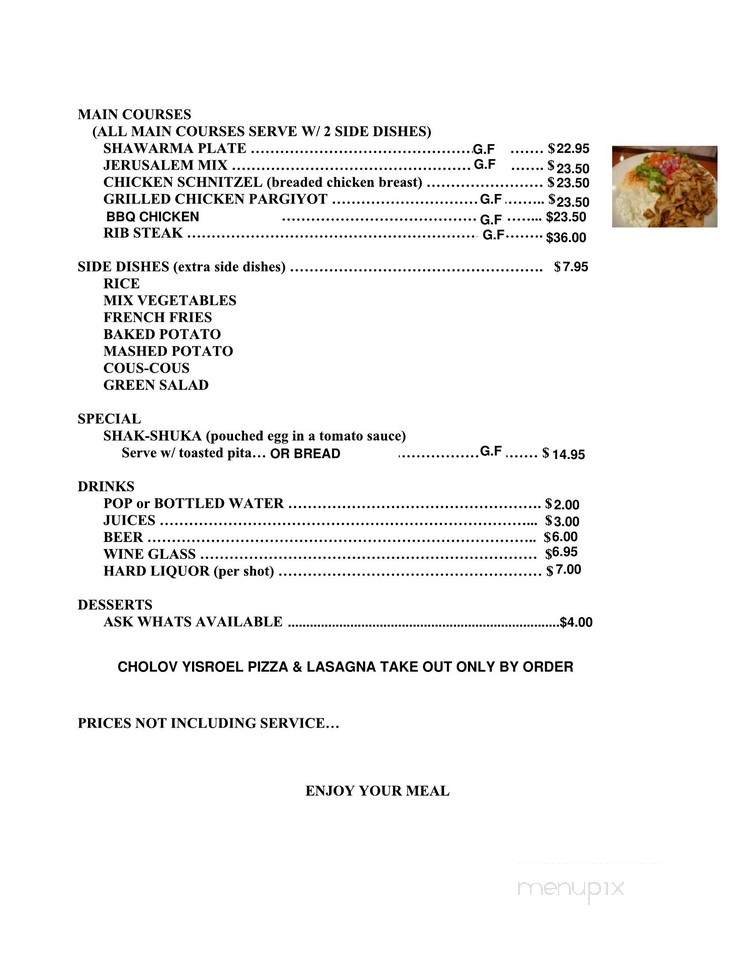 Menu page 1