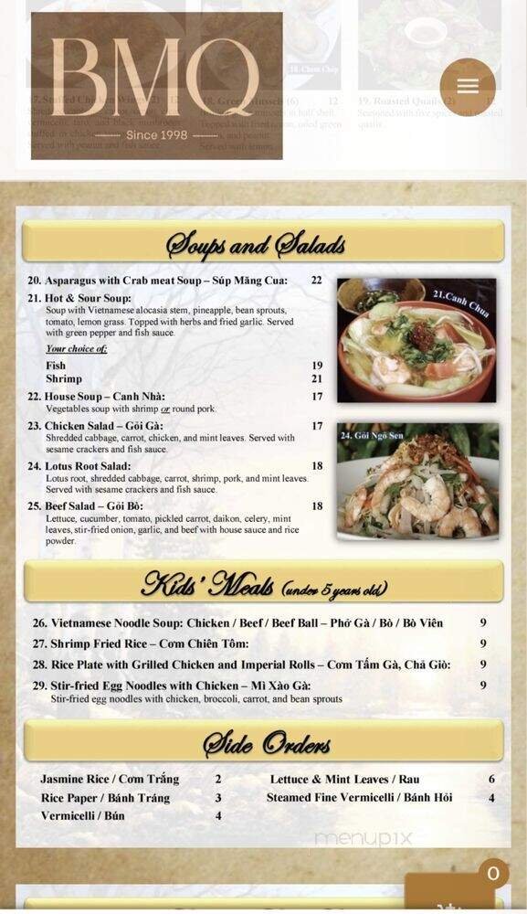 Menu page 2