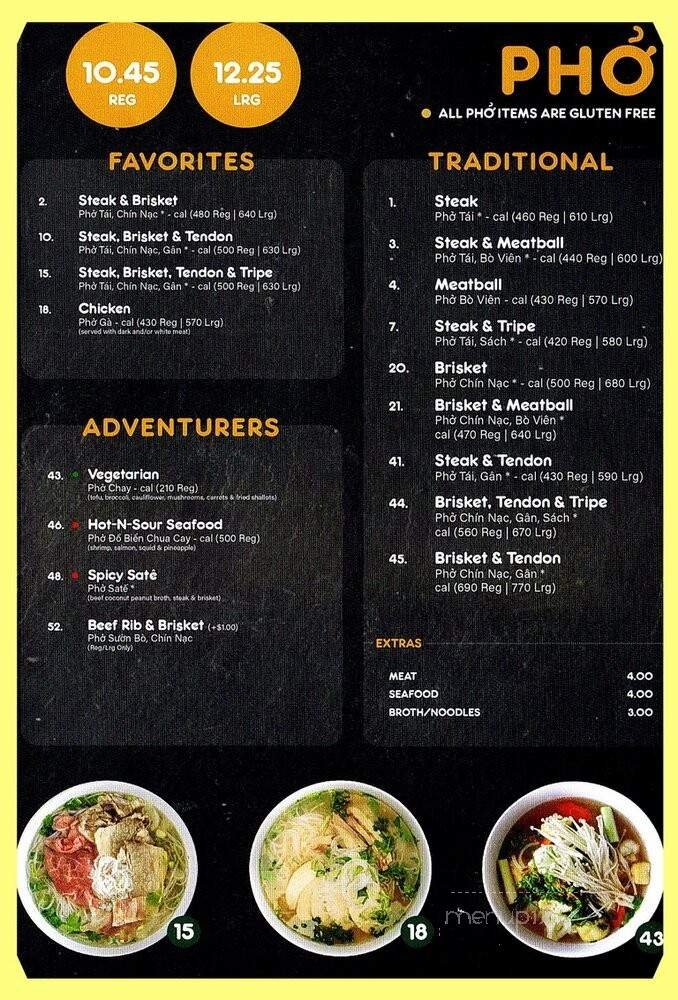 Menu page 1