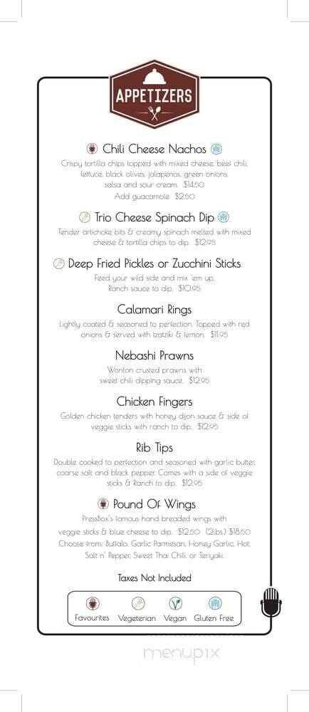 Menu page 2
