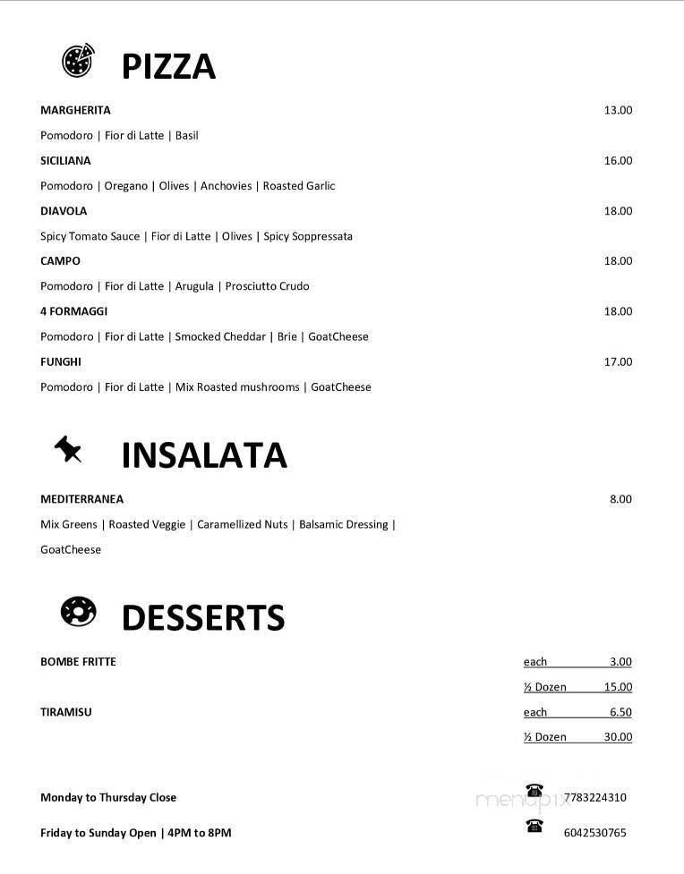 Menu page 1