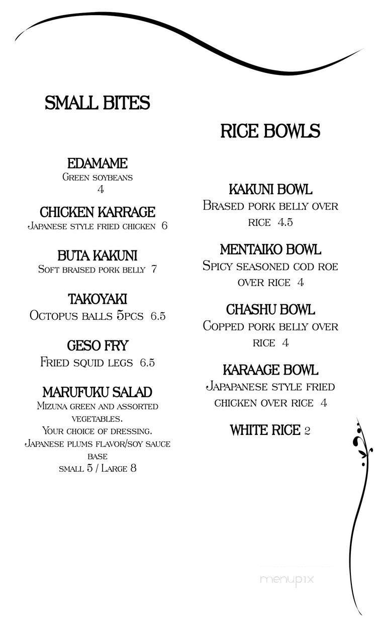 Menu page 3