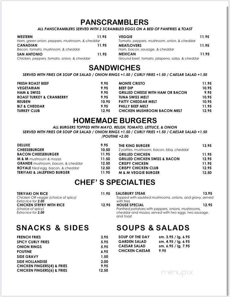 Menu page 1