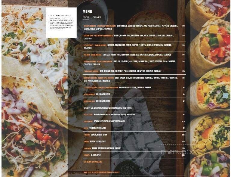 Menu page 1