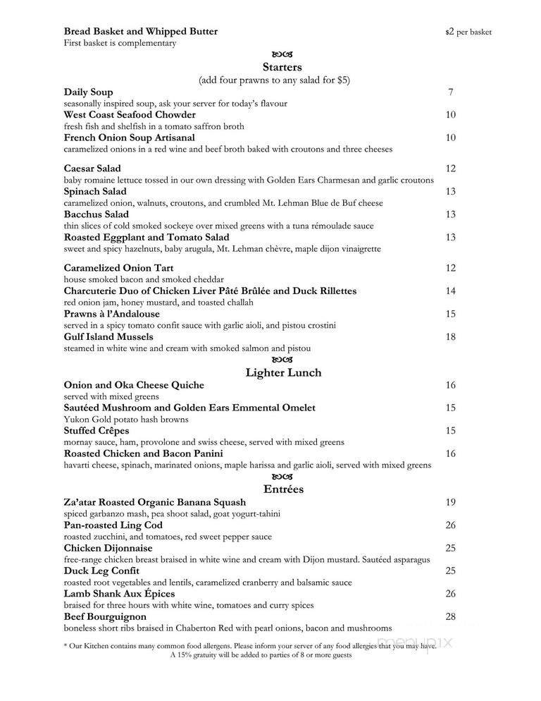 Menu page 2
