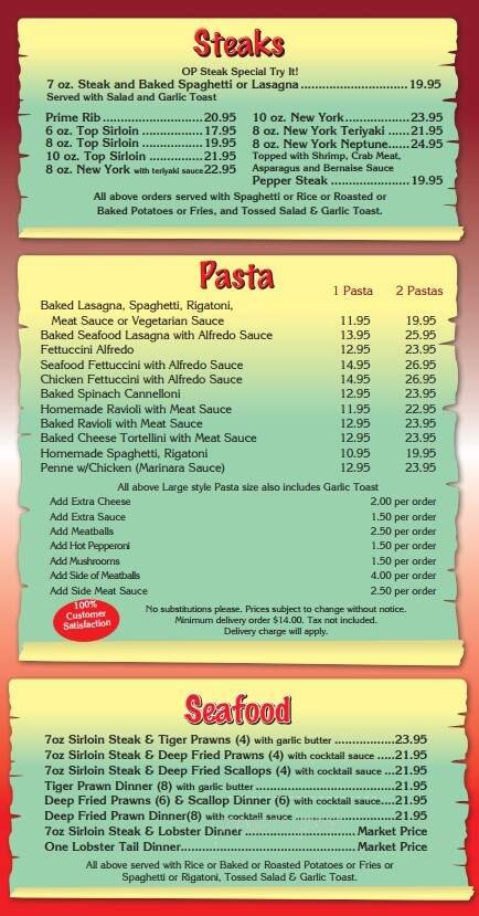 Menu page 2