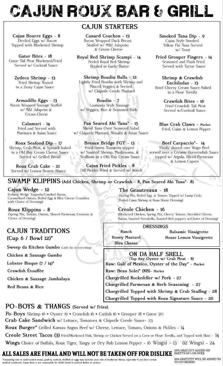 Menu page 3
