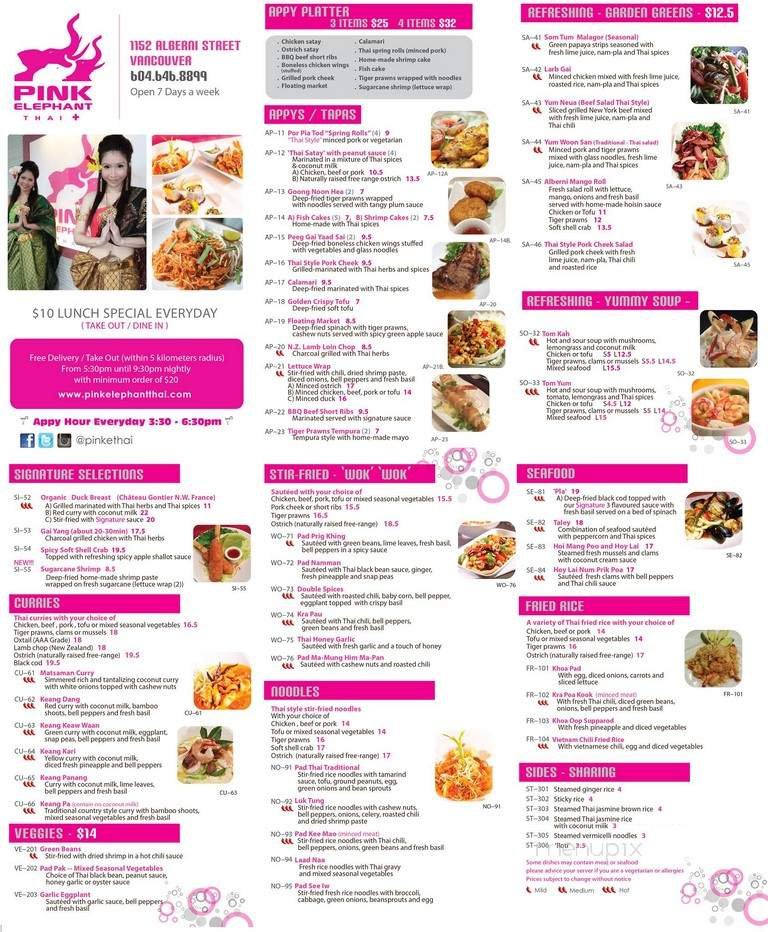 Menu page 1