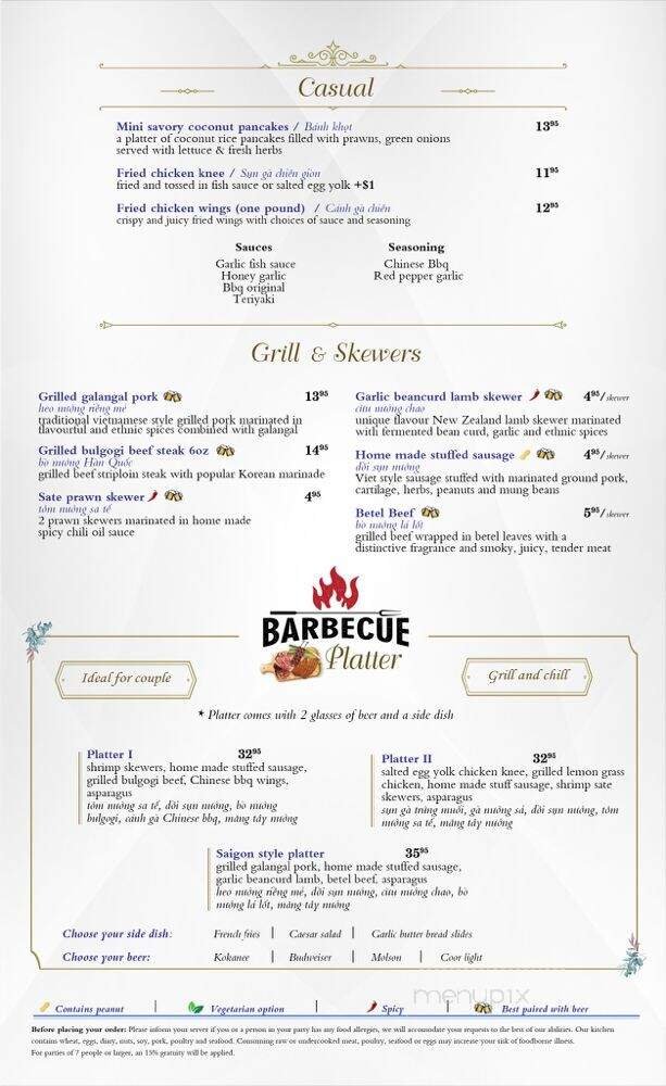 Menu page 1