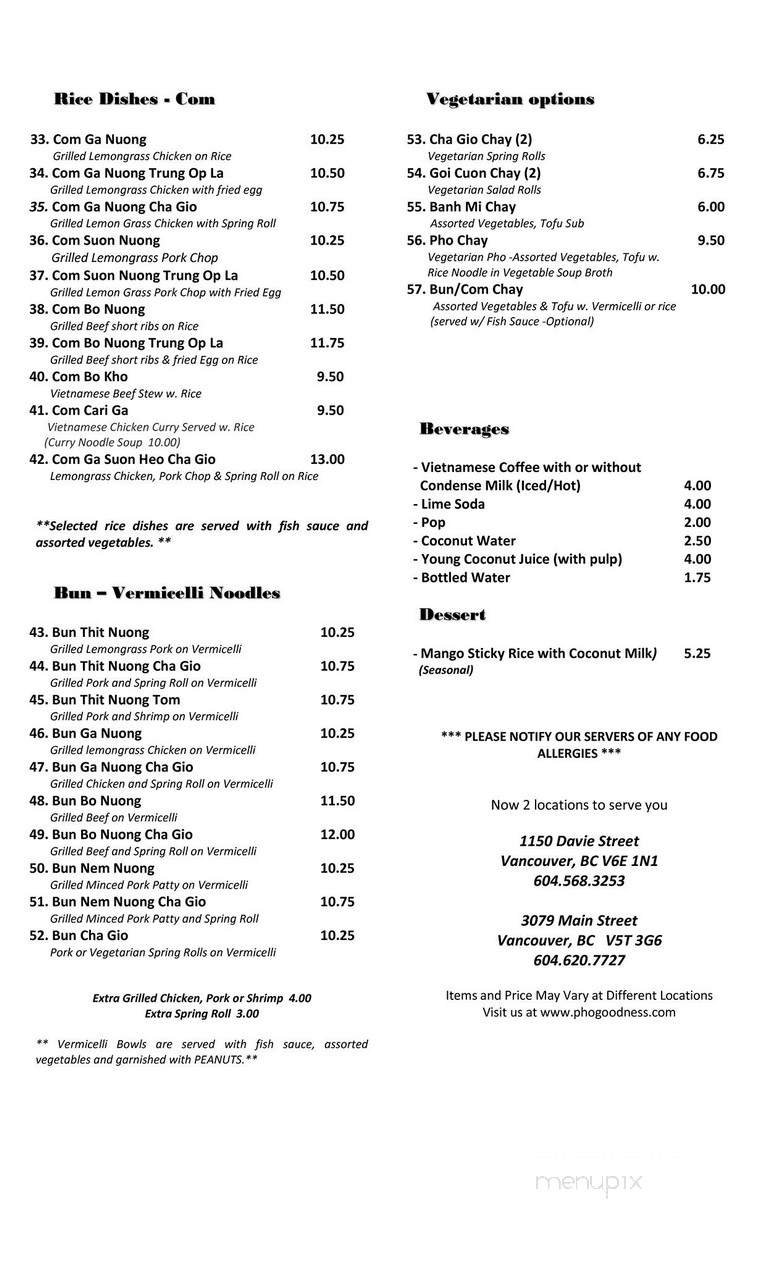 Menu page 2