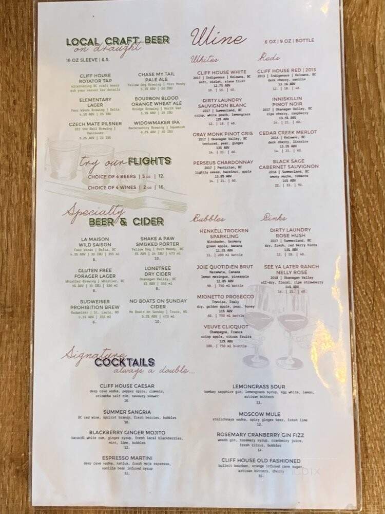 Menu page 1