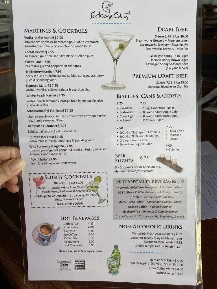Menu page 1