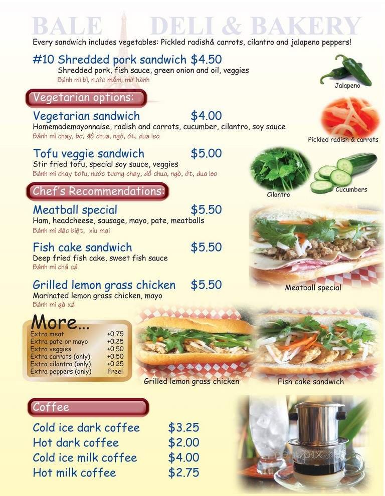 Menu page 1