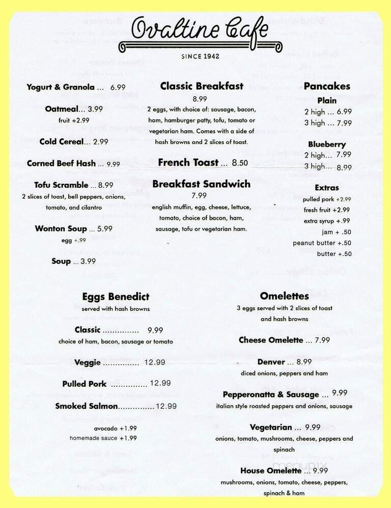 Menu page 1