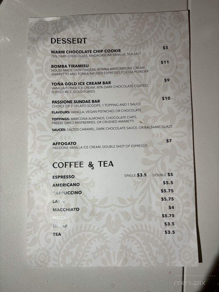Menu page 1