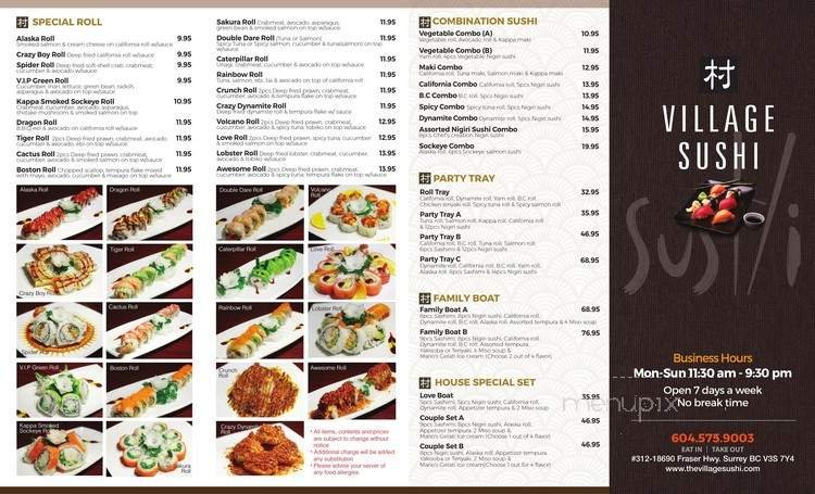 Menu page 1