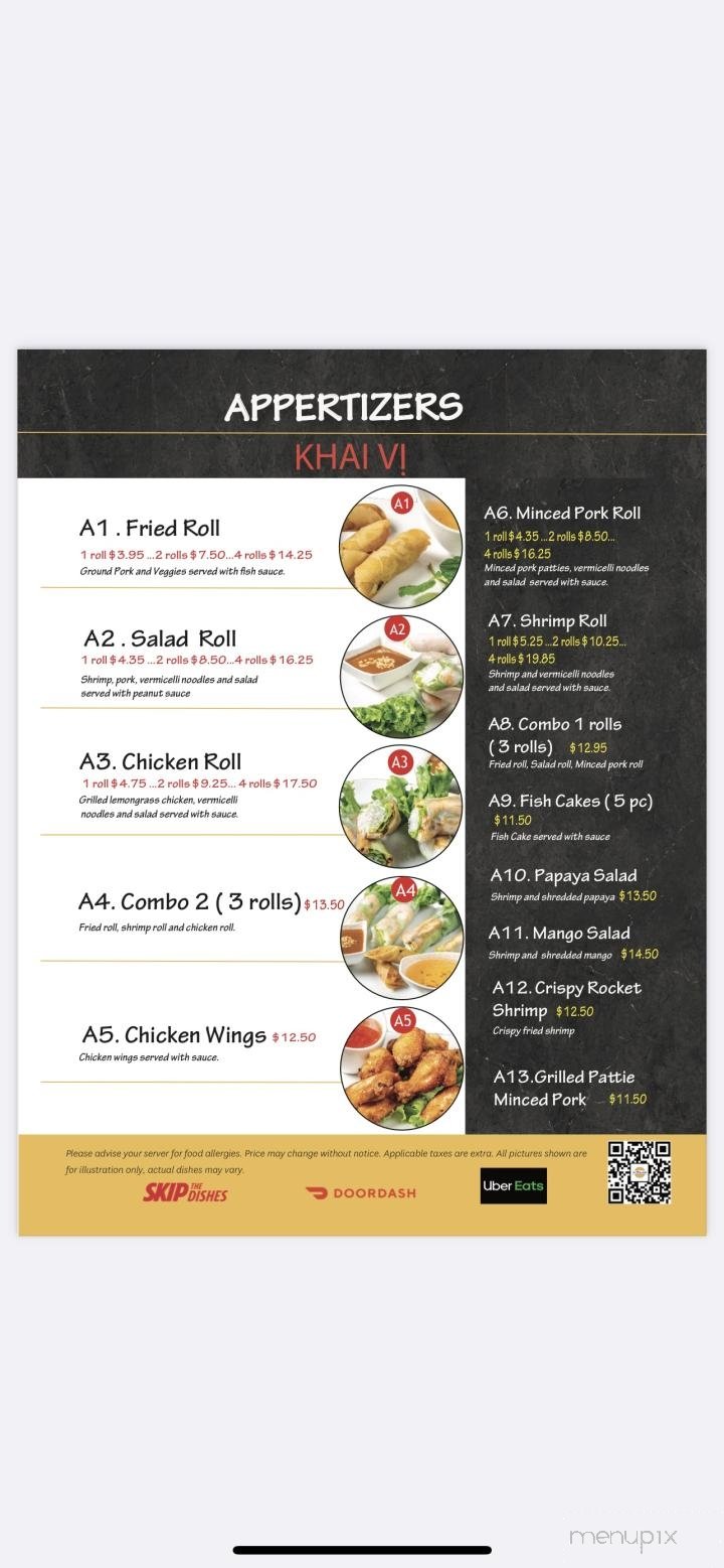 Menu page 1