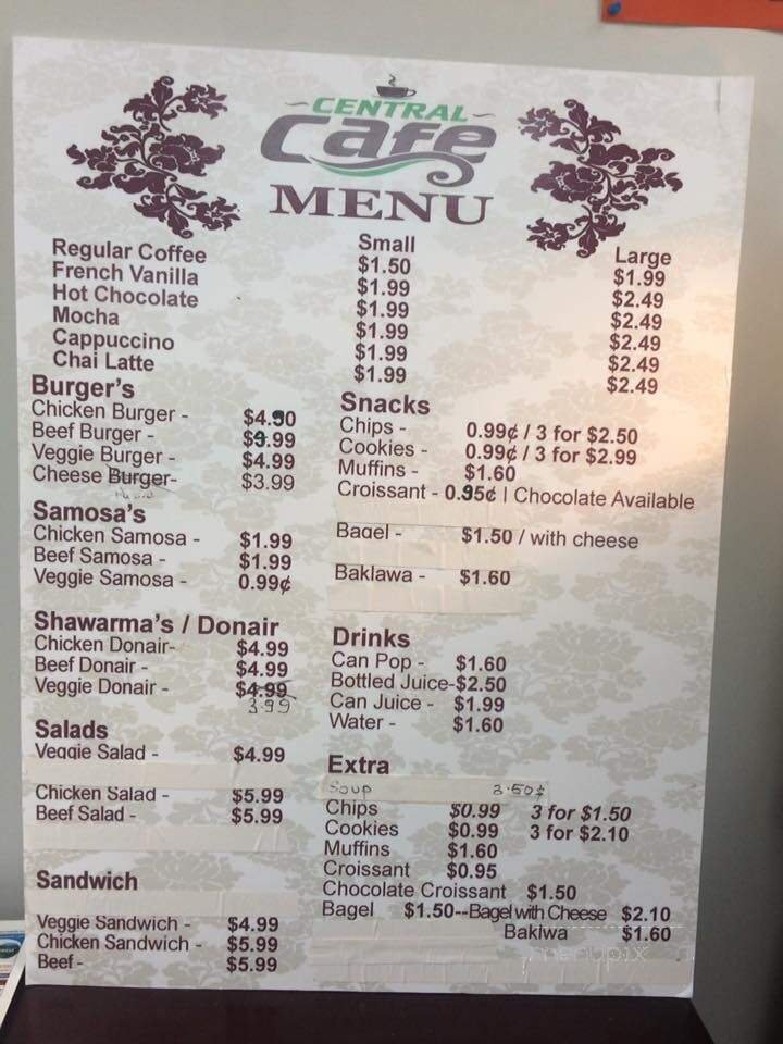 Menu page 1