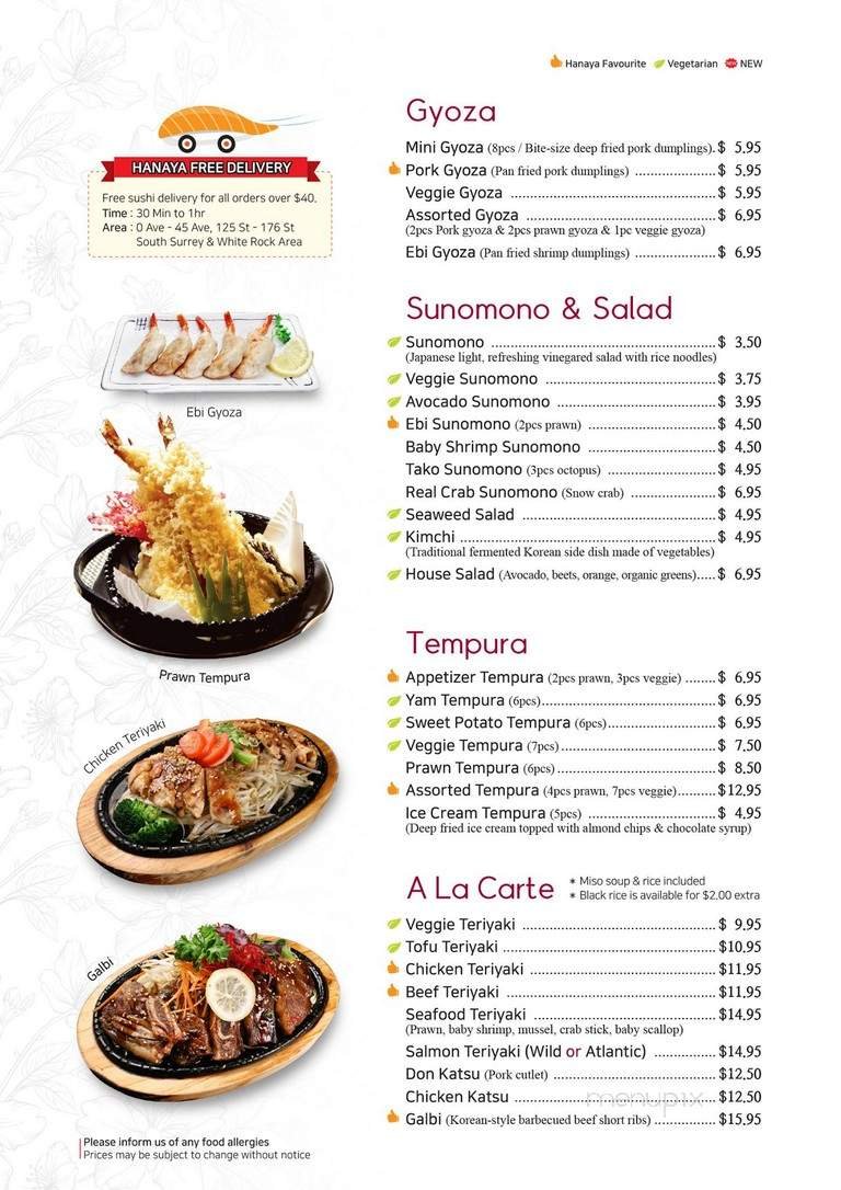 Menu page 2