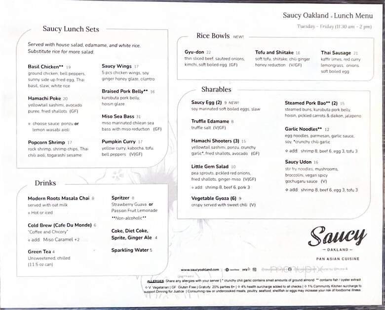Menu page 1