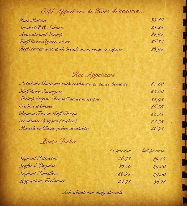 Menu page 2