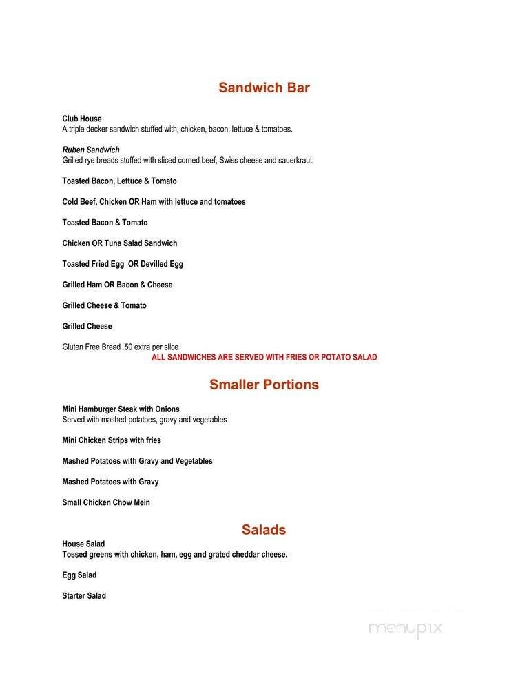 Menu page 2