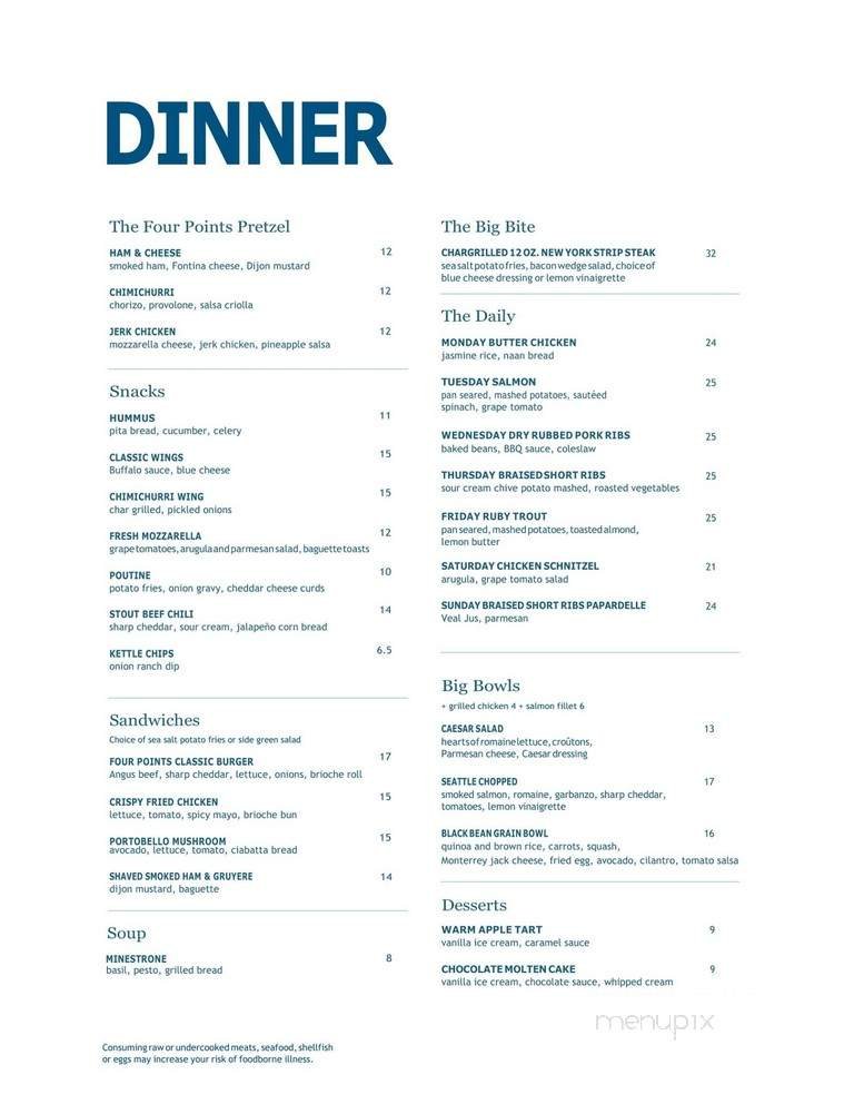 Menu page 1