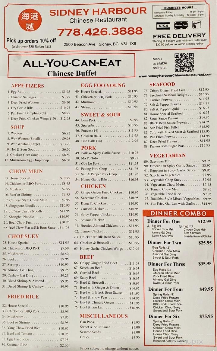 Menu page 1